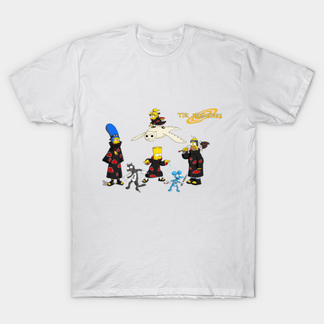 Simpson as the Akatsuki's members T-Shirt-TOZ